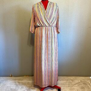 Shabby Apple women’s striped maxi dress size 16